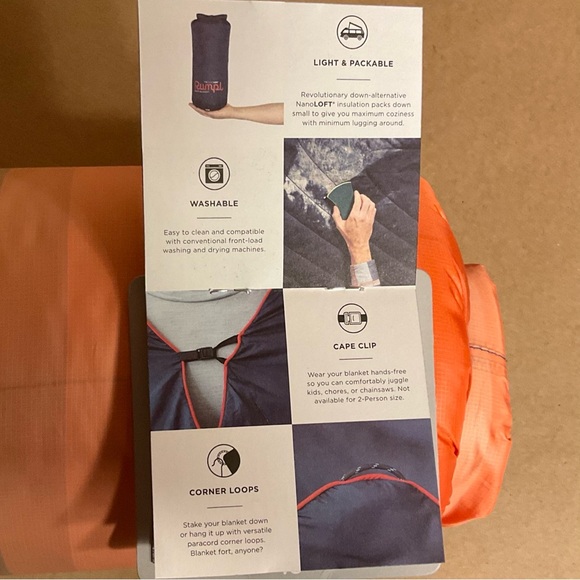 NWT Rumpl NanoLoft Puffy Blanket 1-Person (52”x75”) - Picture 7 of 10